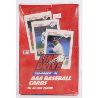 1991 Line Drive Triple A (AAA) Baseball Wax Box