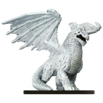 Dungeons & Dragons Mini Night Below Large White Dragon Figure