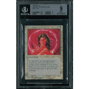 Magic the Gathering Beta Circle of Protection Red BGS 9 (8.5, 9, 9.5, 9)