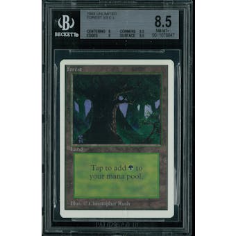 Magic the Gathering Unlimited Forest v3 BGS 8.5 (8, 9.5, 9, 9.5)