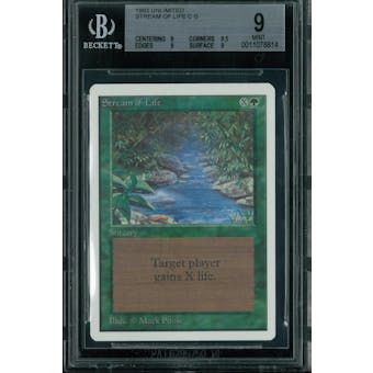 Magic the Gathering Unlimited Stream of Life BGS 9 (9, 9.5, 9, 9)