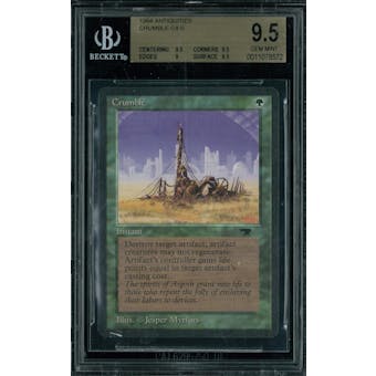 Magic the Gathering Antiquities Crumble  BGS 9.5 (9.5, 9.5, 9, 9.5)