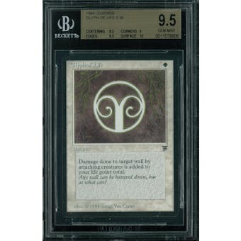 Magic the Gathering Legends Glyph of Life BGS 9.5 (9.5, 9, 9.5, 10)