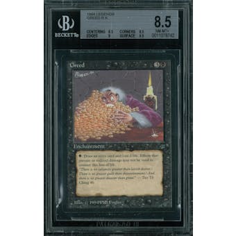 Magic the Gathering Legends Greed BGS 8.5 (8.5, 8.5, 9, 9.5)