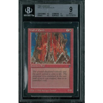 Magic the Gathering Legends Wall of Earth BGS 9 (9.5, 9, 8.5, 9.5)