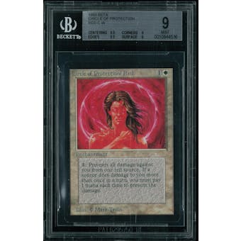 Magic the Gathering Beta Circle of Protection: Red BGS 9 (9.5, 9, 9.5, 9)