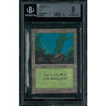 Magic the Gathering Beta Forest V1 BGS 9 (9.5, 9, 9, 9.5)