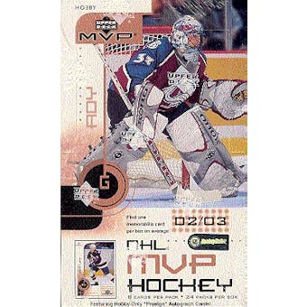2002/03 Upper Deck MVP Hockey Hobby Box