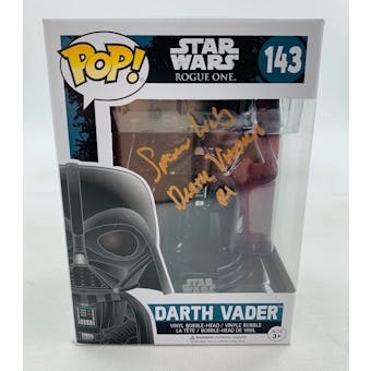Star Wars Rogue One Darth Vader Funko POP Autographed by Spencer Wilding