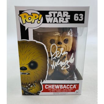 Star Wars Chewbacca Funko POP Autographed by Peter Mayhew