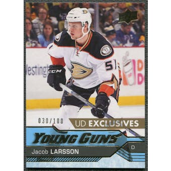 2016/17 Upper Deck #495 Jacob Larsson Young Guns Rookie Exclusives #030/100