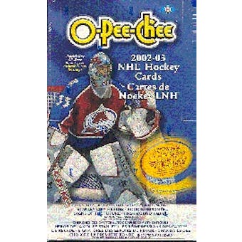 2002/03 O-Pee-Chee Hockey Hobby Box