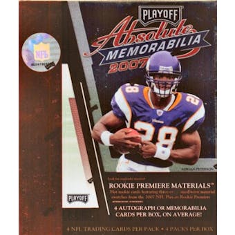 2007 Playoff Absolute Memorabilia Football Hobby Box