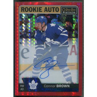 2016/17 O-Pee-Chee Platinum #RBR Connor Brown Red Prism Rookie Auto #41/50