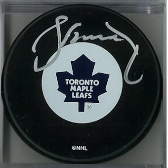 Borje Salming Autographed Toronto Maple Leafs Hockey Puck (AJSW COA)