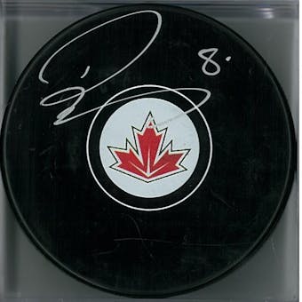 Drew Doughty Autographed Team Canada Hockey Puck (Fanatics COA)