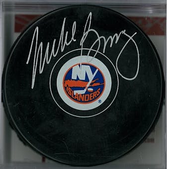 Mike Bossy Autographed New York Islanders Hockey Puck (JSA COA)