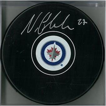 Nickolaj Ehlers Autographed Winnipeg Jets Hockey Puck (AJSW COA)