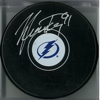 Steven Stamkos Autographed Tampa Bay Lightning Hockey Puck (AJSW COA)