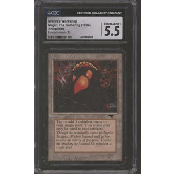 Magic the Gathering Antiquities Mishra's Workshop CGC 5.5 MODERATELY PLAYED (MP)