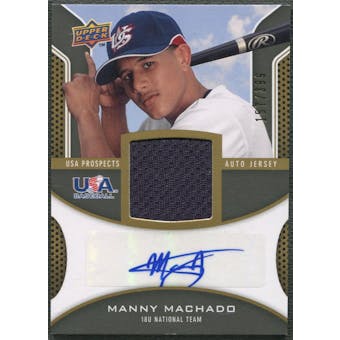 2009 Upper Deck Signature Stars #MM Manny Machado USA Star Rookie Jersey Auto #157/399
