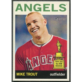 2013 Topps Heritage #430 Mike Trout SP No Hat