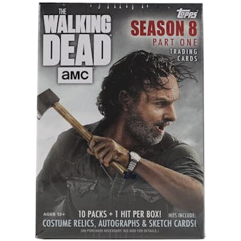 The Walking Dead Season 8 Part 1 Trading Cards 10-Pack Box (Topps 2018)
