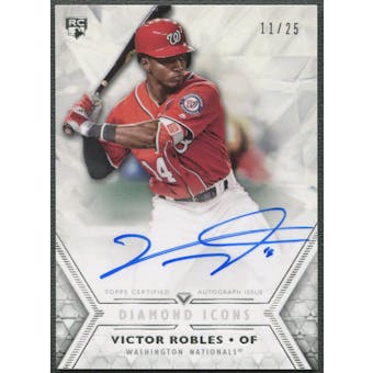 2018 Topps Diamond Icons #ACVR Victor Robles Rookie Auto #11/25