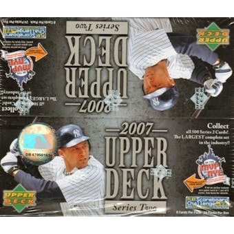 2007 Upper Deck Series 2 Baseball 24 Pack Box
