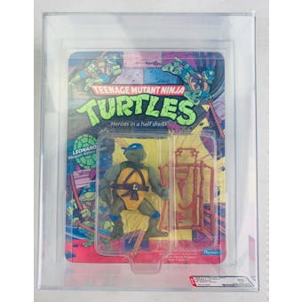 Teenage Mutant Ninja Turtles Leonardo Series 1 / 10 Back AFA 80 NM Plastic Head