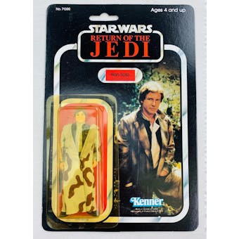 Star Wars ROTJ Han Solo Treach Coat Plain Lapel 79 Back Carded Figure