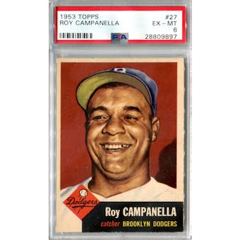 1953 Topps Baseball #27 Roy Campanella PSA 6 (EX-MT) *9897