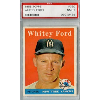 1958 Topps Baseball #320 Whitey Ford PSA 7 (NM) *0435