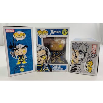 Marvel X-Men Cable Funko POP Autographed & Re-marked by Kevin Conrad