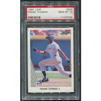 1990 Leaf Baseball #300 Frank Thomas Rookie PSA 10 (GEM MT)