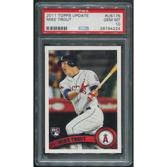 2011 Topps Update #US175 Mike Trout Rookie PSA 10 (GEM MT)