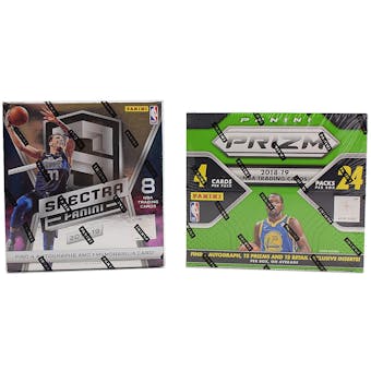 COMBO DEAL - 2018/19 Panini Basketball Hobby Box (Spectra, Prizm 24-Pack)