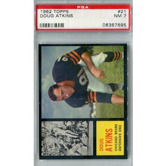 1962 Topps Football #21 Doug Atkins PSA 7 (NM) *7695