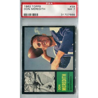1962 Topps Football #39 Don Meredith SP PSA 7 (NM) *7666