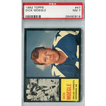 1962 Topps Football #47 Dick Moegle PSA 7 (NM) *0819 (Reed Buy)