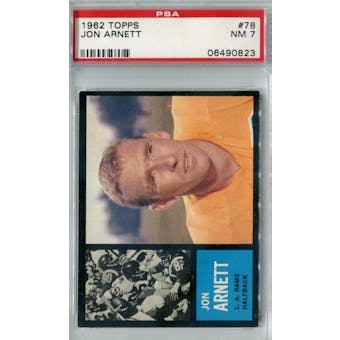 1962 Topps Football #78 Jon Arnett SP PSA 7 (NM) *0823 (Reed Buy)