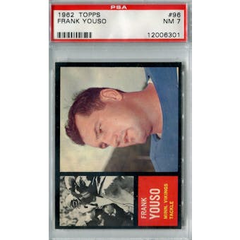 1962 Topps Football #96 Frank Youso SP PSA 7 (NM) *6301