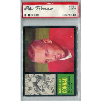 1962 Topps Football #141 Bobby Joe Conrad SP PSA 7 (NM) *6543