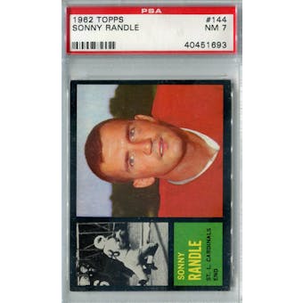 1962 Topps Football #144 Sonny Randle PSA 7 (NM) *1693 (Reed Buy)