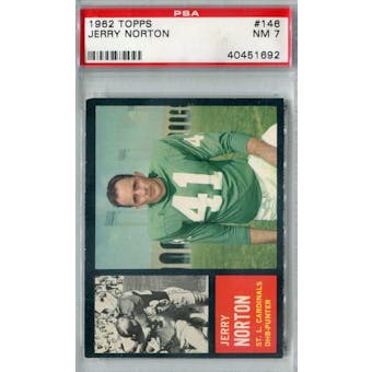 1962 Topps Football #146 Jerry Norton PSA 7 (NM) *1692