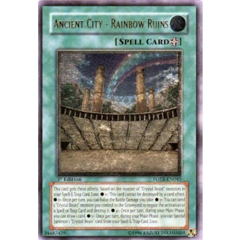 Yu-Gi-Oh Force of the Breaker 1st Ed. Single Ancient City: Rainbow Ruins Ultimate Rare - NEAR MINT (NM)