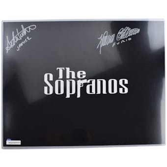 Sopranos Dual Signed Furio, Janice Autographed 16x20 Title Photo (DA COA)