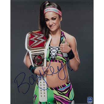 Bayley WWE Pamela Martinez Autographed 8x10 Thumbs Wrestling Photo