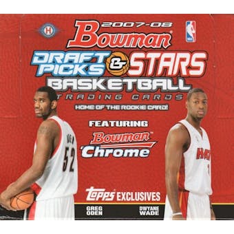 2007/08 Bowman Draft Picks & Stars Basketball Hobby Box