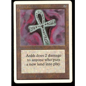 Magic the Gathering Unlimited Ankh of Mishra HEAVILY PLAYED (HP)